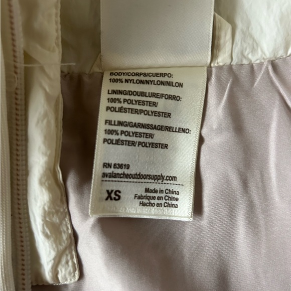 Avalanche Off-White Quilted Puffer Coat Women XS - Picture 7 of 7